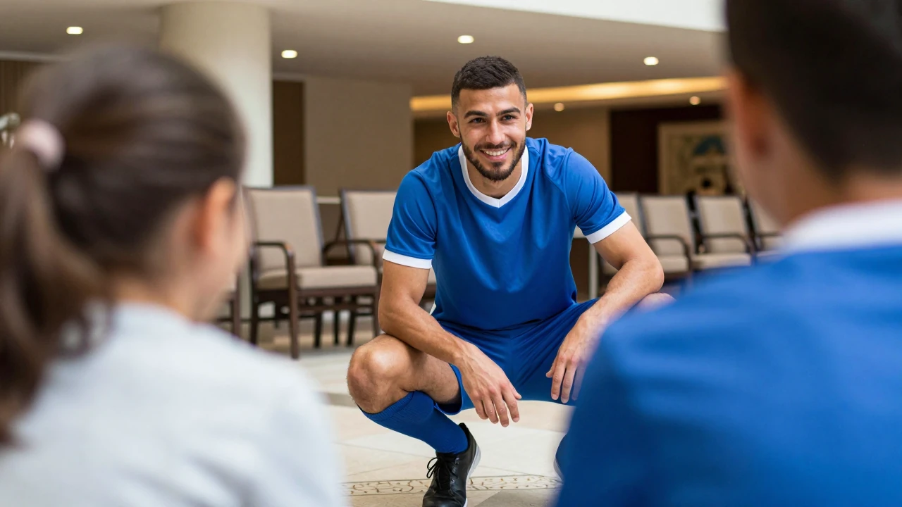 Málaga CF players Izan Merino and Joaquín Muñoz hosted a young fan undergoing medical treatment at the team hotel before...