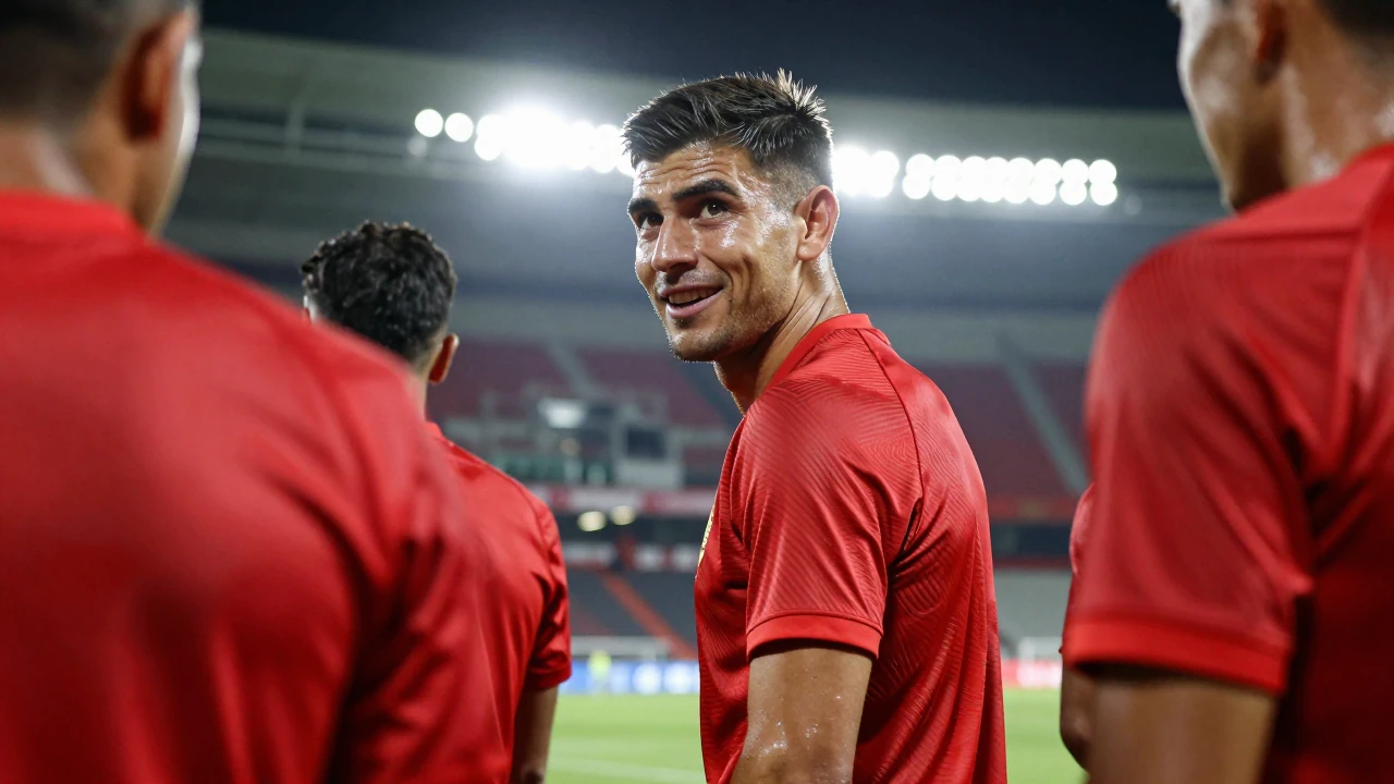 Los jugadores de Toluca posaron para una fotografía de equipo antes del encuentro de la Liga MX contra Juárez el 30 de...