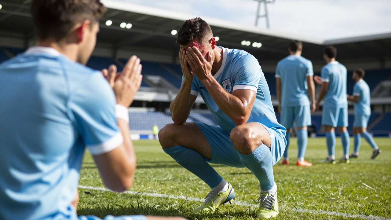 El defensor de 25 años sufrió náuseas, mareos y cefalea intensa en el vestuario tras el golpe y fue trasladado para...
