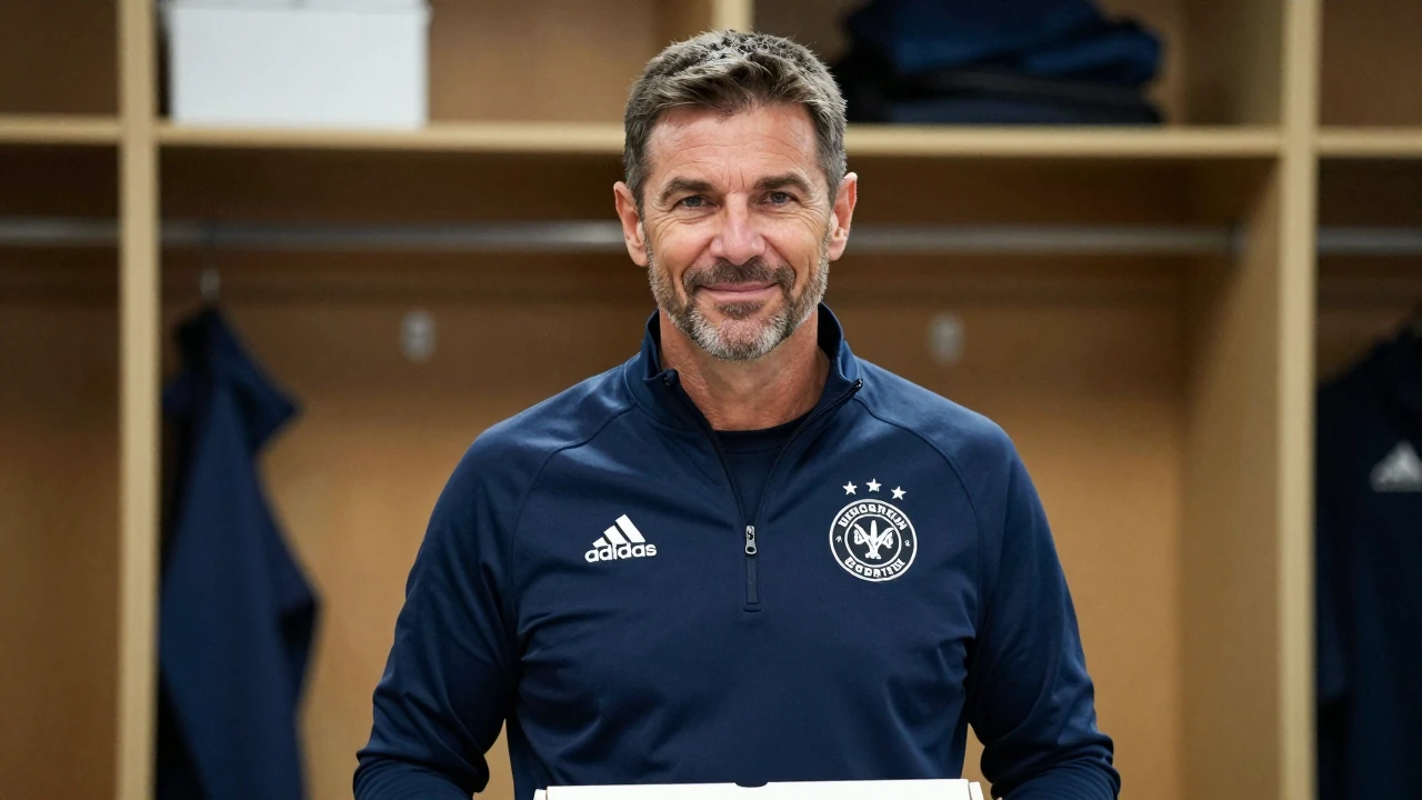 Union Berlin coach Mauro Lustrinelli sparks laughter with a Pizza Hawaii joke