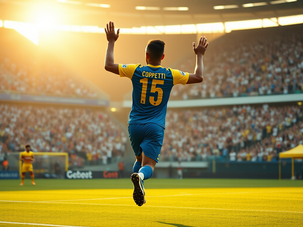 The impact of E. Copetti in Rosario Central's attack