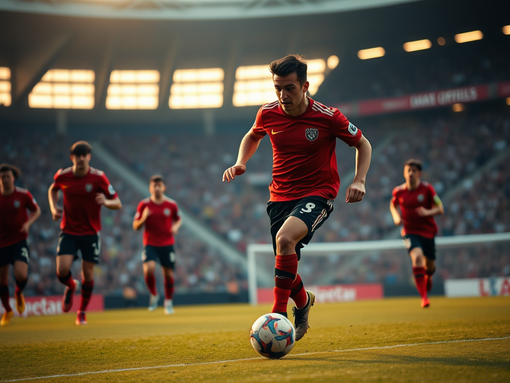 G. Arias leading Newell's Old Boys' defensive charge