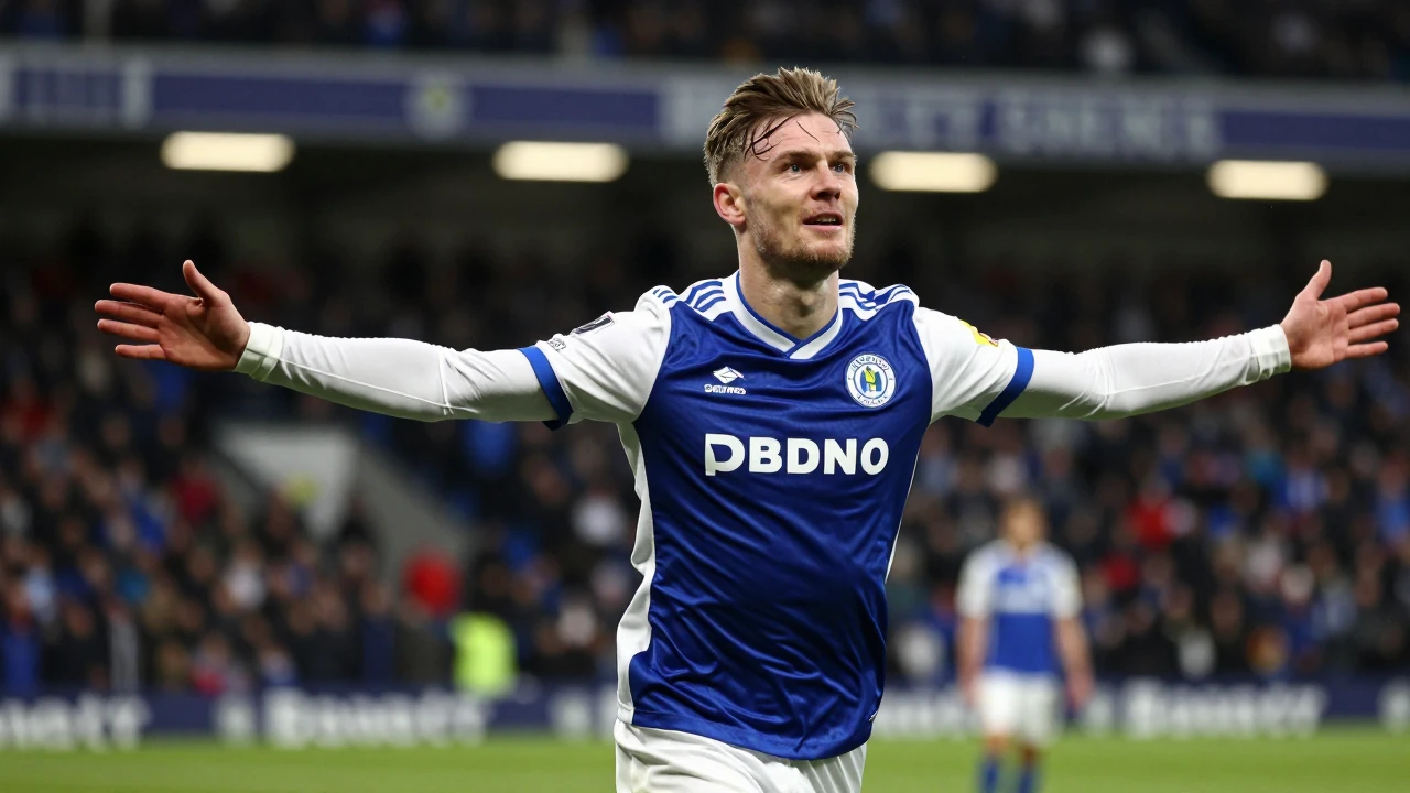 Joe Taylor's hat-trick earned Huddersfield Town a 3-1 victory against Oxford United, moving them to first place in League...