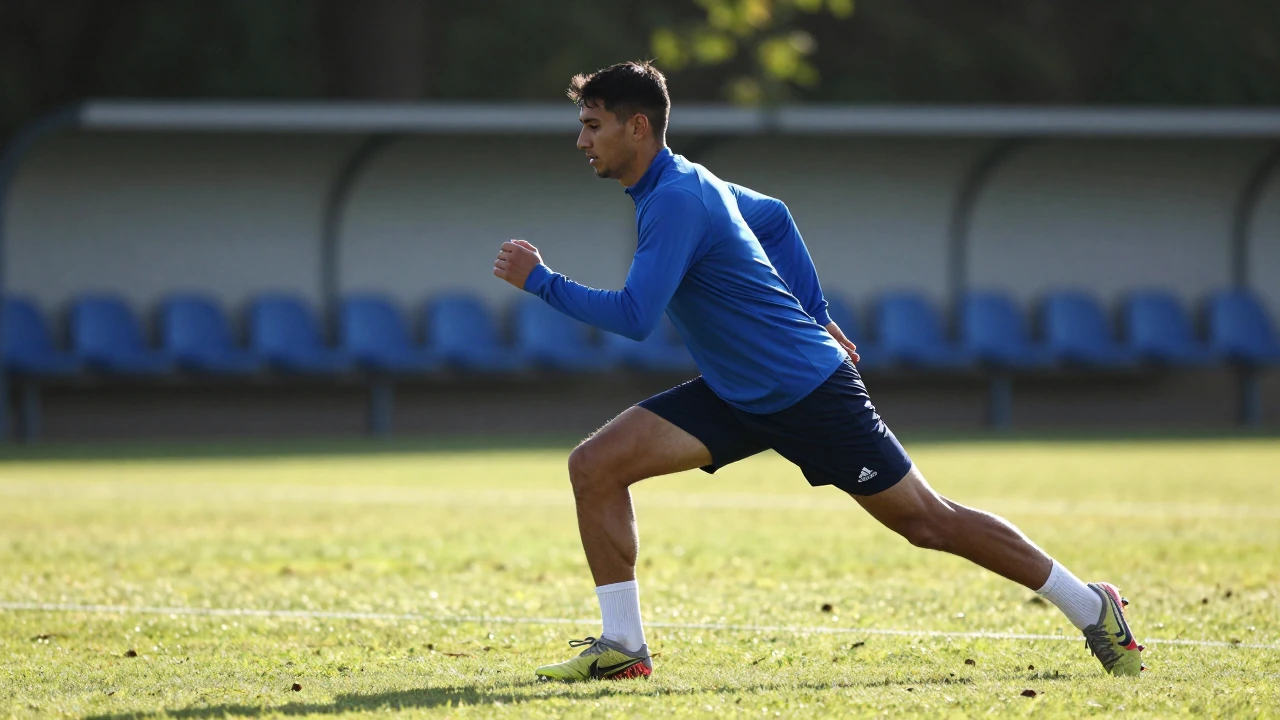 Málaga CF central defender Calero has returned to partial training after fracturing three ribs, joining Aznou, Dotor and...