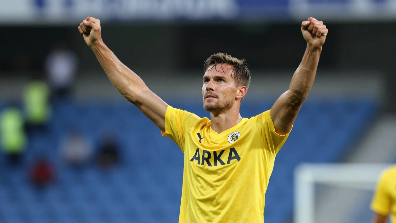 Arka Gdynia wygrała mecz z Miedzią Legnica w Betclic 1 Lidze, co pozwoliło jej utrzymać się w czołówce tabeli