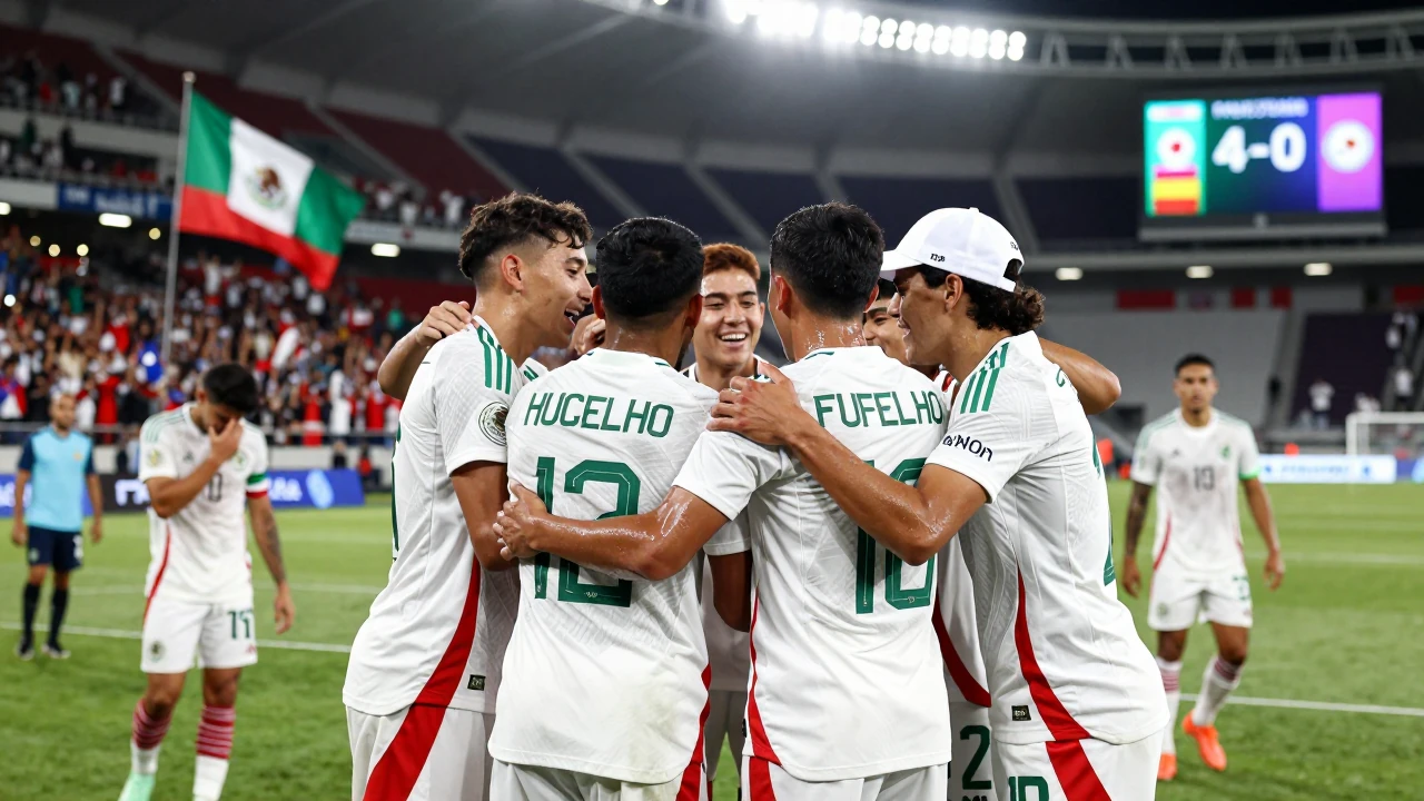 La Selección Sub-20 de México goleó a Panamá 4-0 en el Estadio Cuauhtémoc de Puebla, clasificando a la Copa del Mundo...