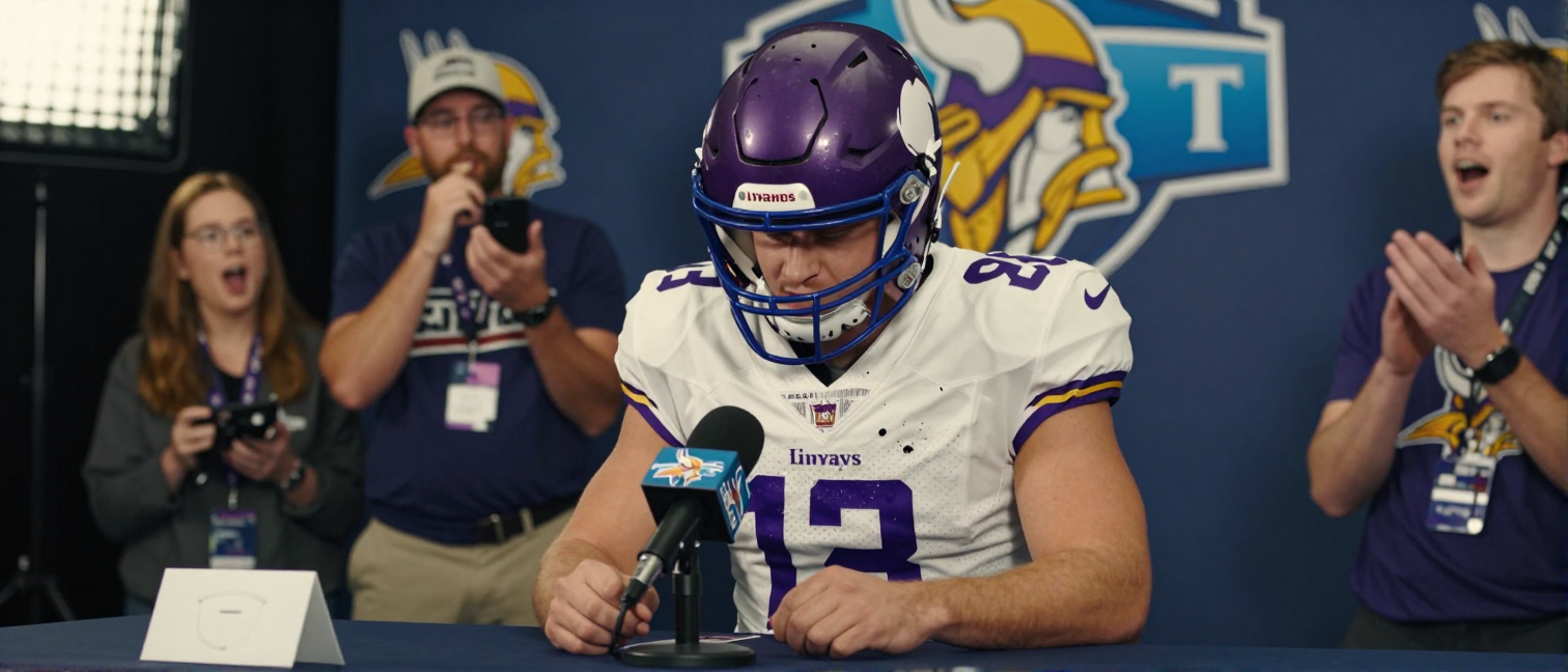 Jared Goff defaces Vikings logo at signing event — Minnesota Vikings fans react