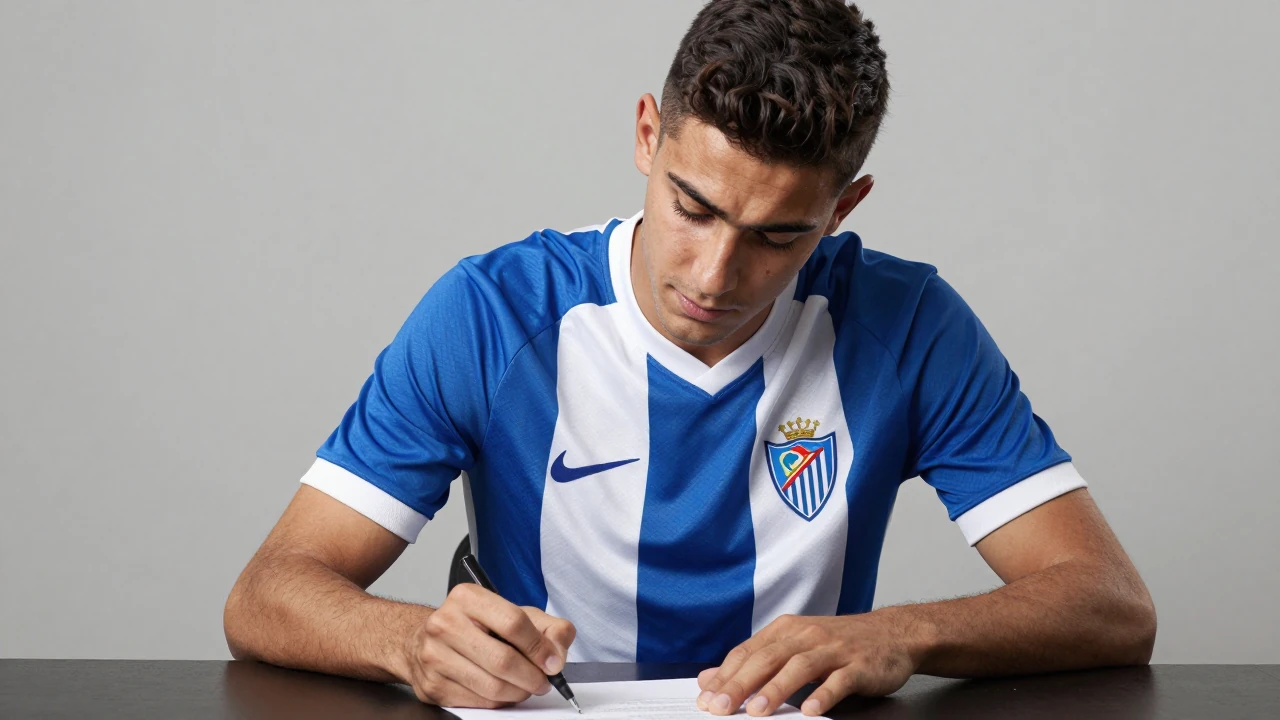 El Málaga CF está cerca de cerrar la cesión del lateral izquierdo Adam Aznou, del Everton, para cubrir la baja de Dani...