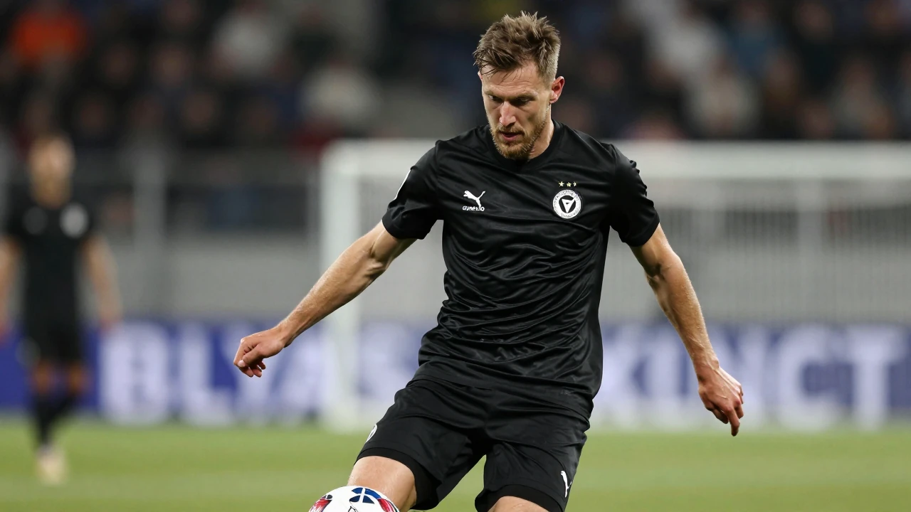 A licensable image from Reuters Connect shows Philip Bonde during Orebro SK's away Superettan match against Västerås on...