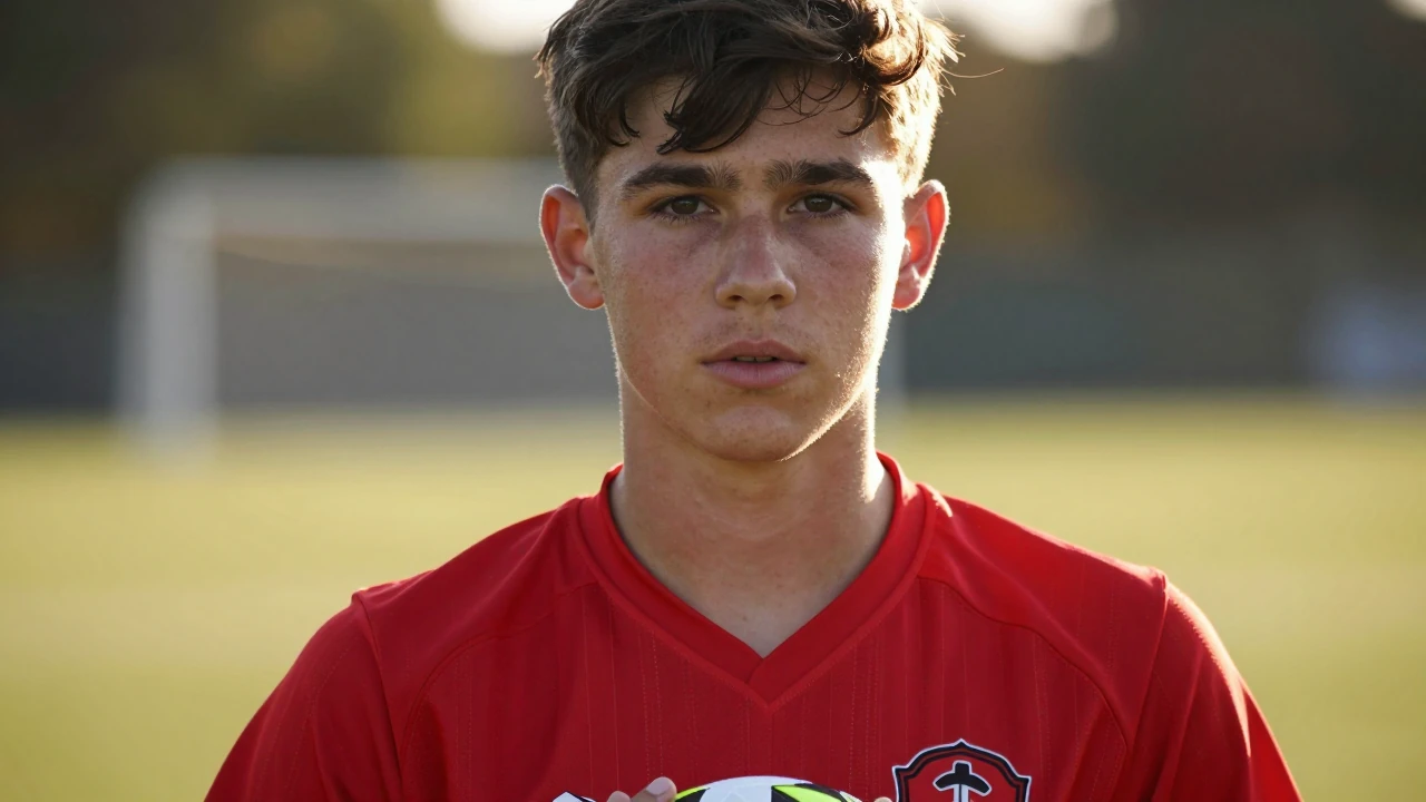 Larne's 15-year-old Phoenix Blayney has agreed a scholarship move to Arsenal, following in the footsteps of his father...