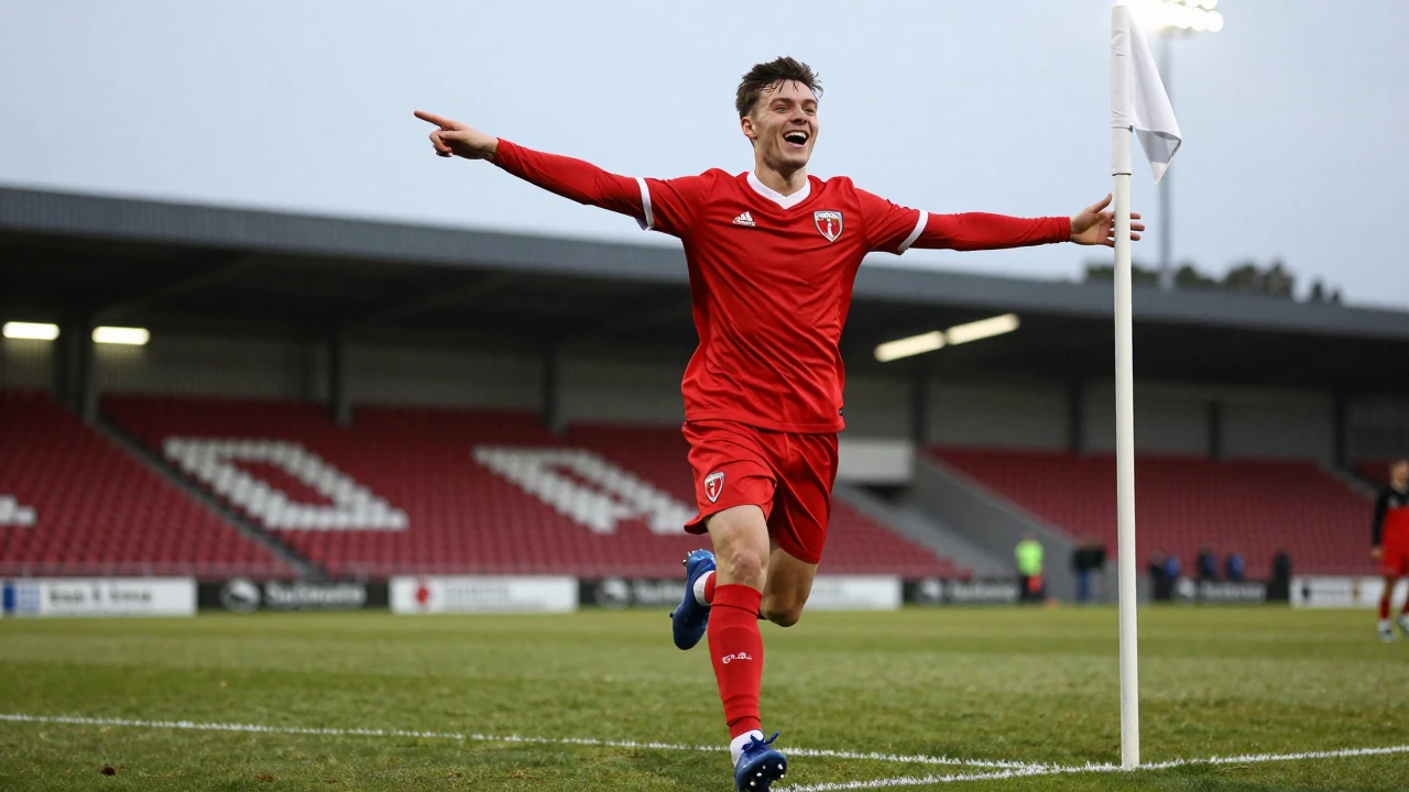 Crewe Alexandra's Joel Ewusi set a new club record as the youngest player and scorer at 16 years and 79 days old in the...
