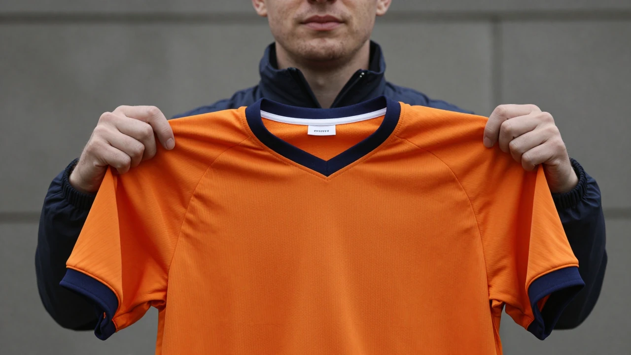 Salford City unveil a striking orange home shirt, designed by co-owners David Beckham and Gary Neville, marking a return...