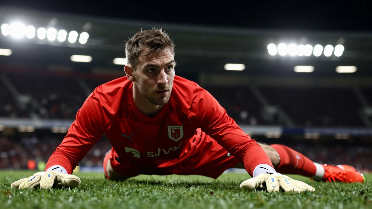 A Reuters Connect image shows action from Fleetwood Town's away fixture at Bromley in Sky Bet League Two during the...