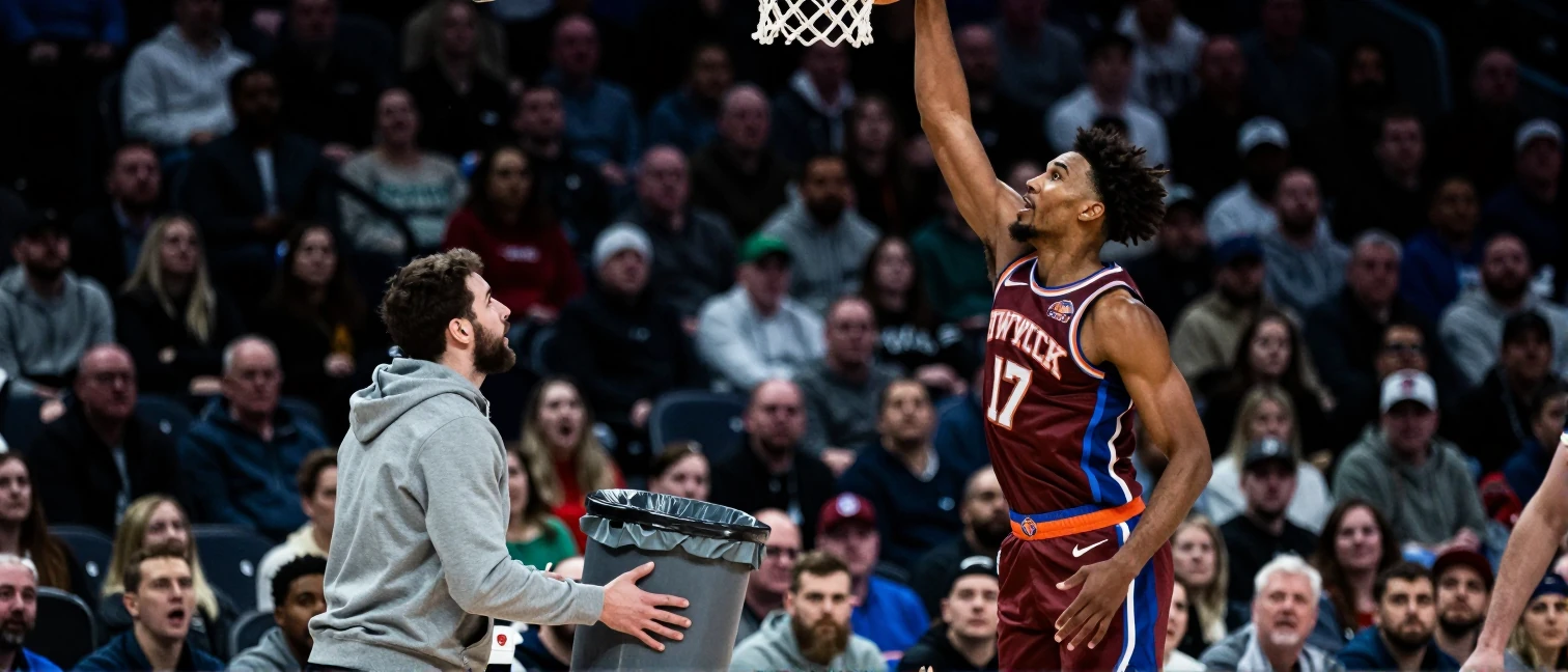 New York Knicks Fan Steals Championship Trash Can, Gets Fired