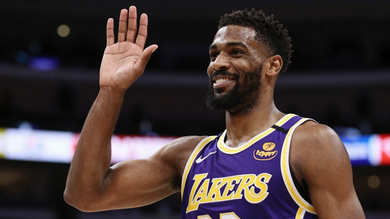 Los Angeles Lakers star Austin Reaves congratulates New York Knicks on their first championship since 1973, as the Lakers...