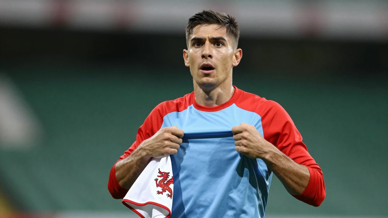 Wrexham A.F.C. fans are upset about the color of a dragon on the club's new away shirt, which features a white dragon crest