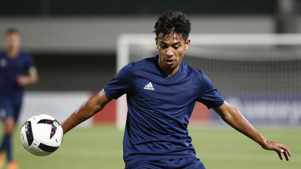 Falkirk's Ethan Ross showed his quality in a midfield battle with Rangers' James Penrice during the William Hill...