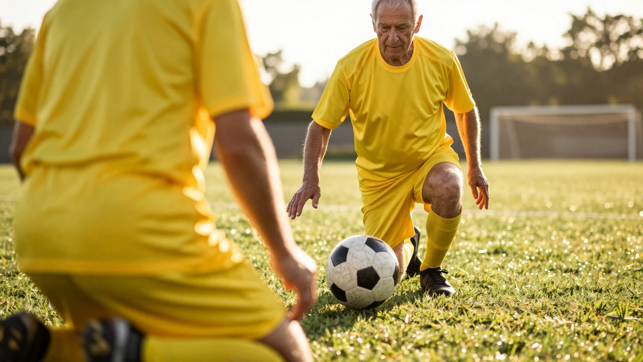 BK Häcken runs regular walking football sessions every Thursday to promote health and community, with participants...