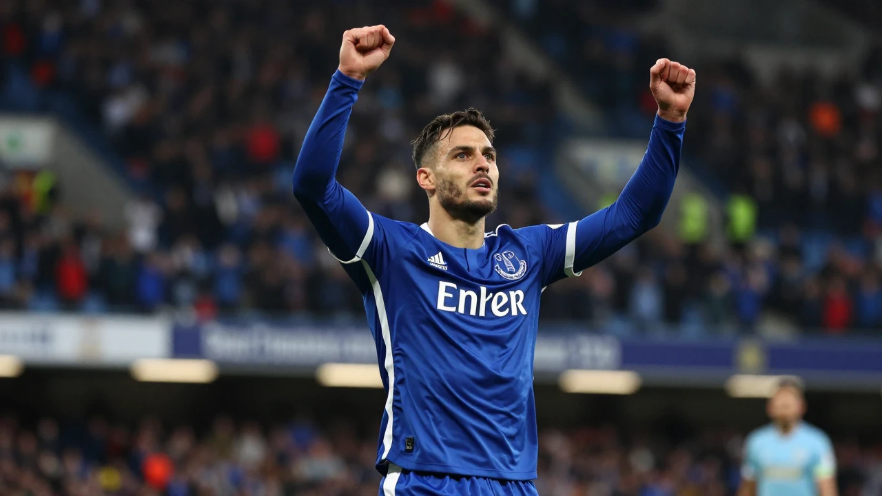Everton's Ainsley Maitland-Niles scored a dramatic late equaliser against Manchester United for a 2-2 draw, maintaining...