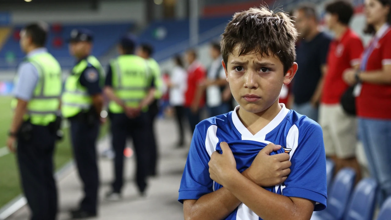 Um jovem adepto foi obrigado a retirar a camisola do FC Porto para aceder ao Estádio do Fontelo, num incidente que...