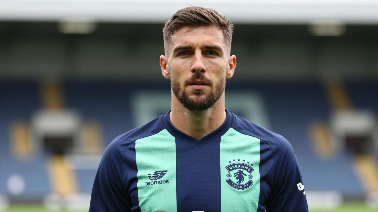 Reading FC's new 2026-27 away kit combines deep navy and mint green accents with a unique tonal graphic pattern