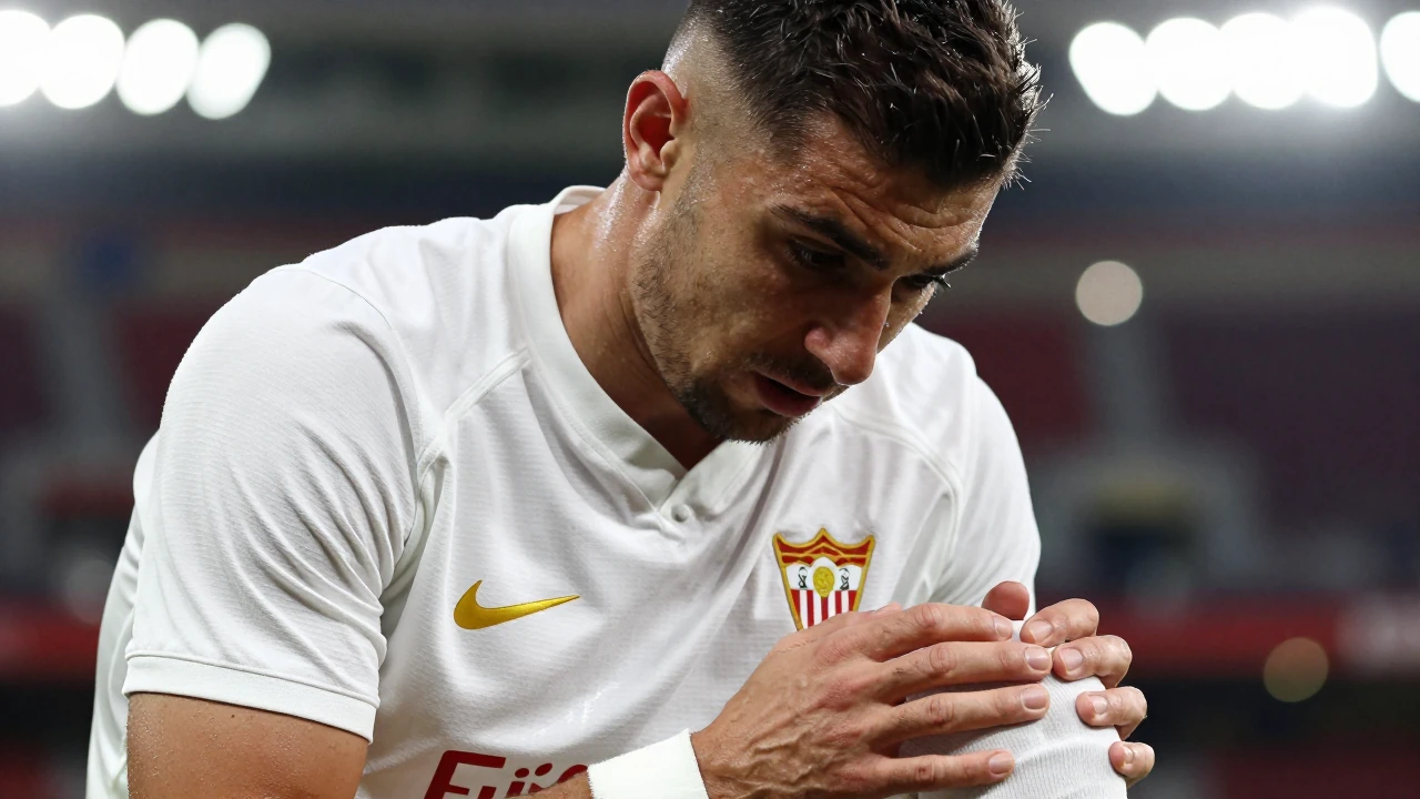 El suizo Rubén Vargas, jugador del Sevilla FC, sufre una parameniscitis externa en la rodilla derecha y se perderá el...