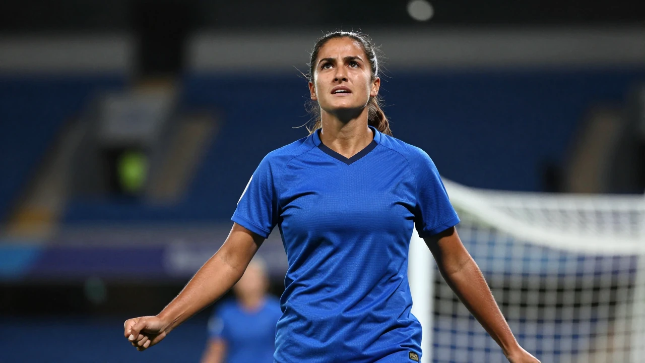 Lauren James fired Chelsea Women into a first-half lead against Aston Villa Women in a WSL match at Stamford Bridge on...