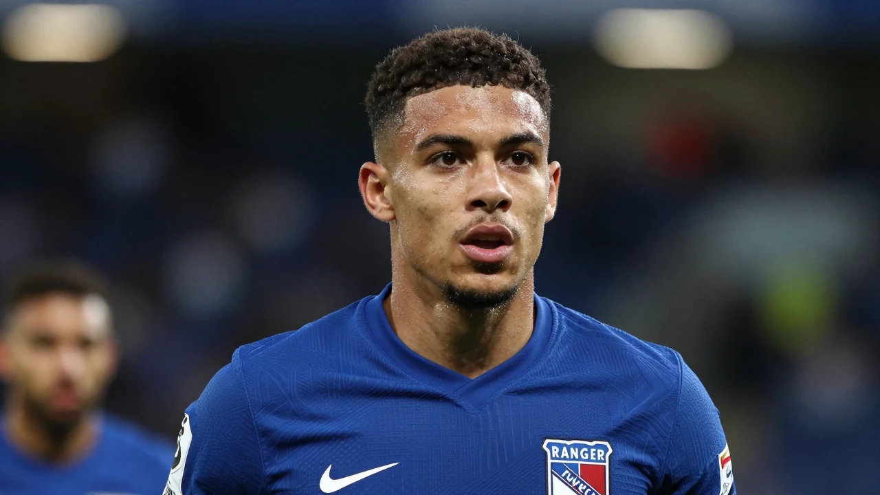 Rangers met Falkirk in a William Hill Premiership fixture, featuring players like Brad Spencer and Youssef Chermiti in...
