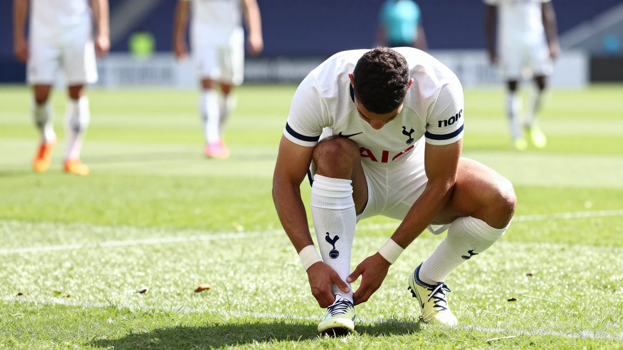 Tottenham Hotspur forward Mykhailo Mudryk faces a spell on the sidelines with an ankle injury sustained in training