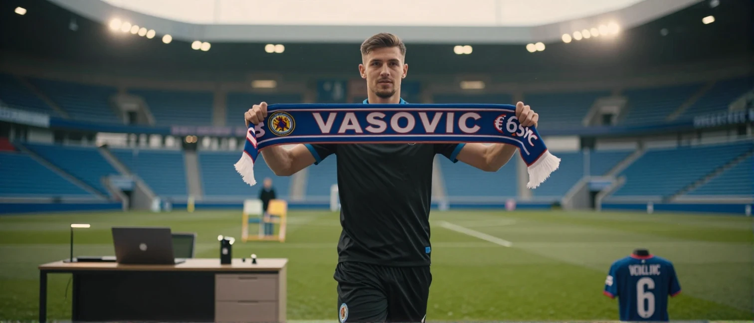 Club Brugge haalt de 18-jarige Zwitserse spits Vasovic naar Brugge voor €6 miljoen