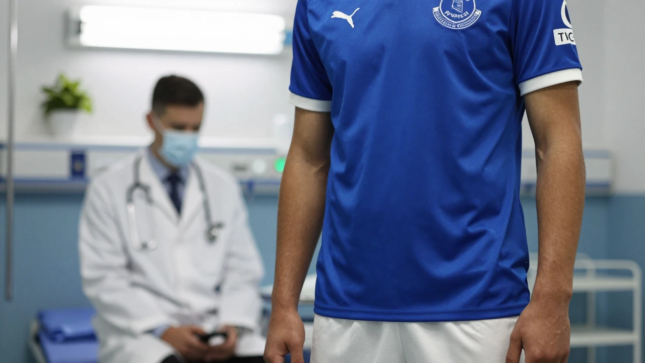 Everton midfielder Tim Iroegbunam's transfer to Hull City is in jeopardy due to injury concerns, with the Tigers...