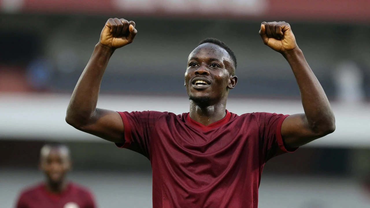 Heart of Midlothian face a transfer battle with Sporting Kansas City for Ugandan winger Rogers Mato