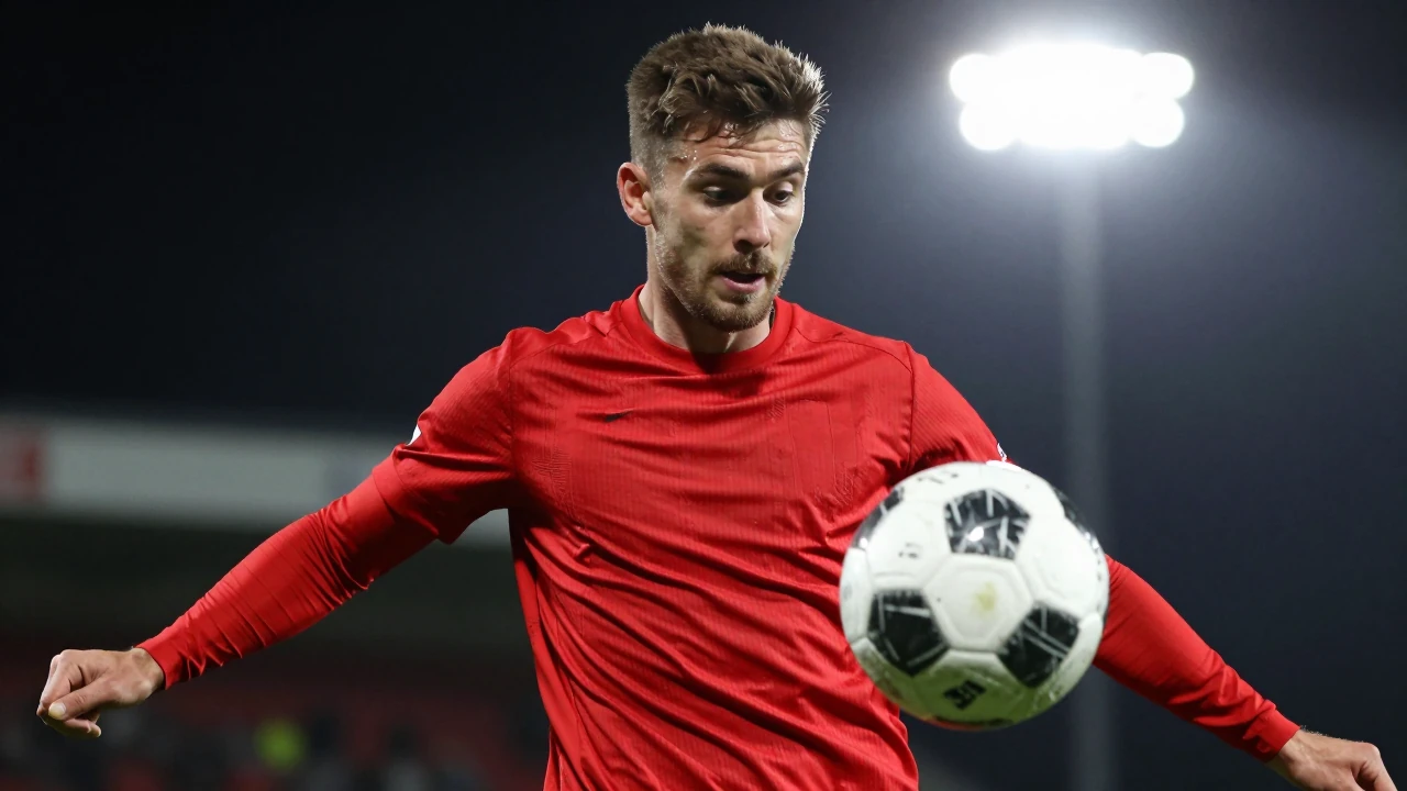 Lincoln City's Ryley Towler is pictured in defensive action during the Championship fixture away to Bolton Wanderers on...