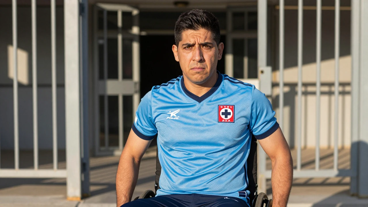 Un aficionado de Cruz Azul en silla de ruedas fue impedido de ingresar al Estadio Victoria con su boleto prepagado...