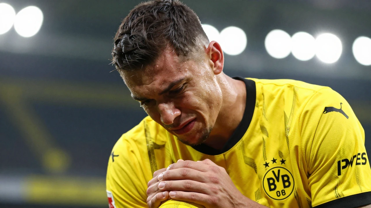 Borussia Dortmund startet mit einem 2:0-Heimsieg in die Bundesliga-Saison, muss aber eine schwere Verletzung von Giannis...