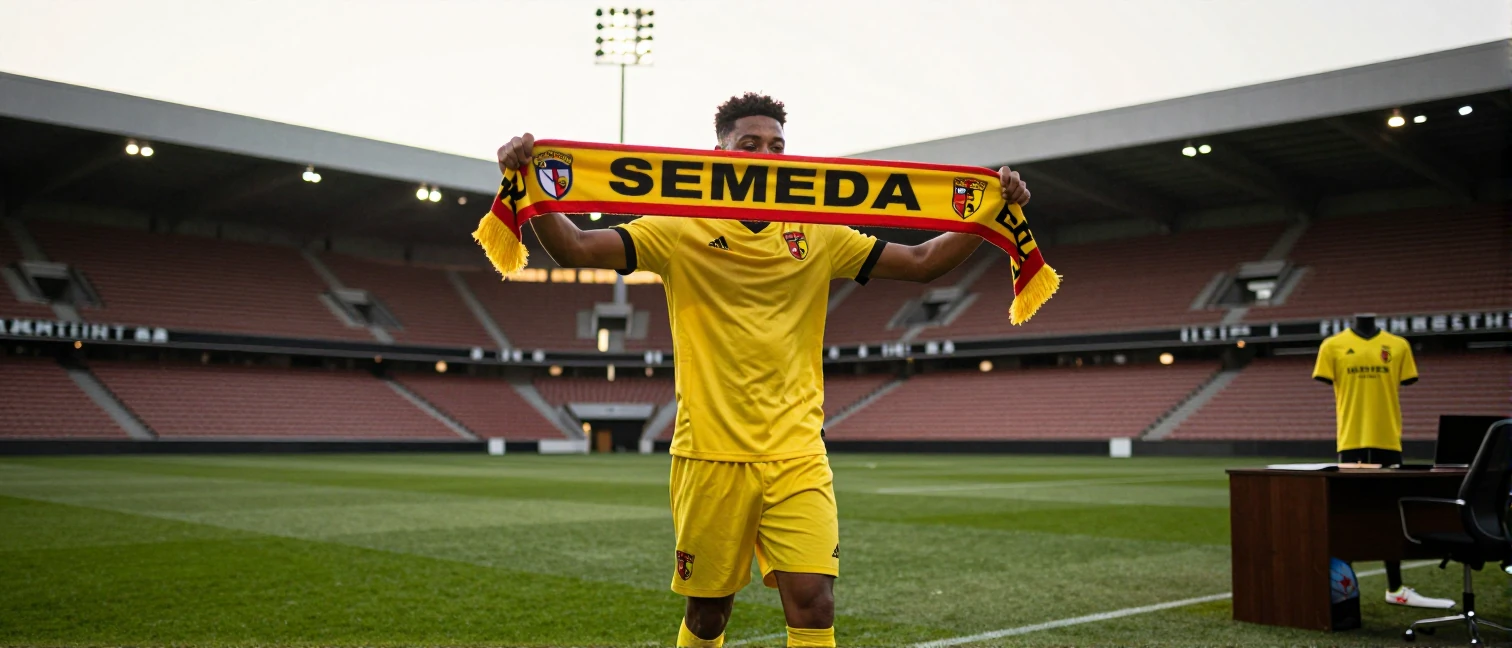 Watford forward Vivaldo Semedo has moved to Portuguese side FC Alverca on loan until 2027