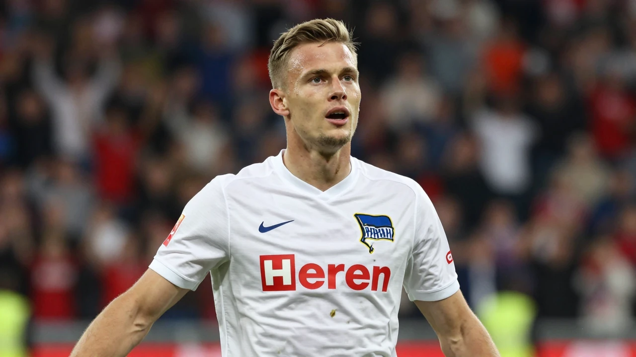 Hertha Berlin siegt 1:0 gegen Dynamo Dresden nach Platzsturm und Pyrotechnik