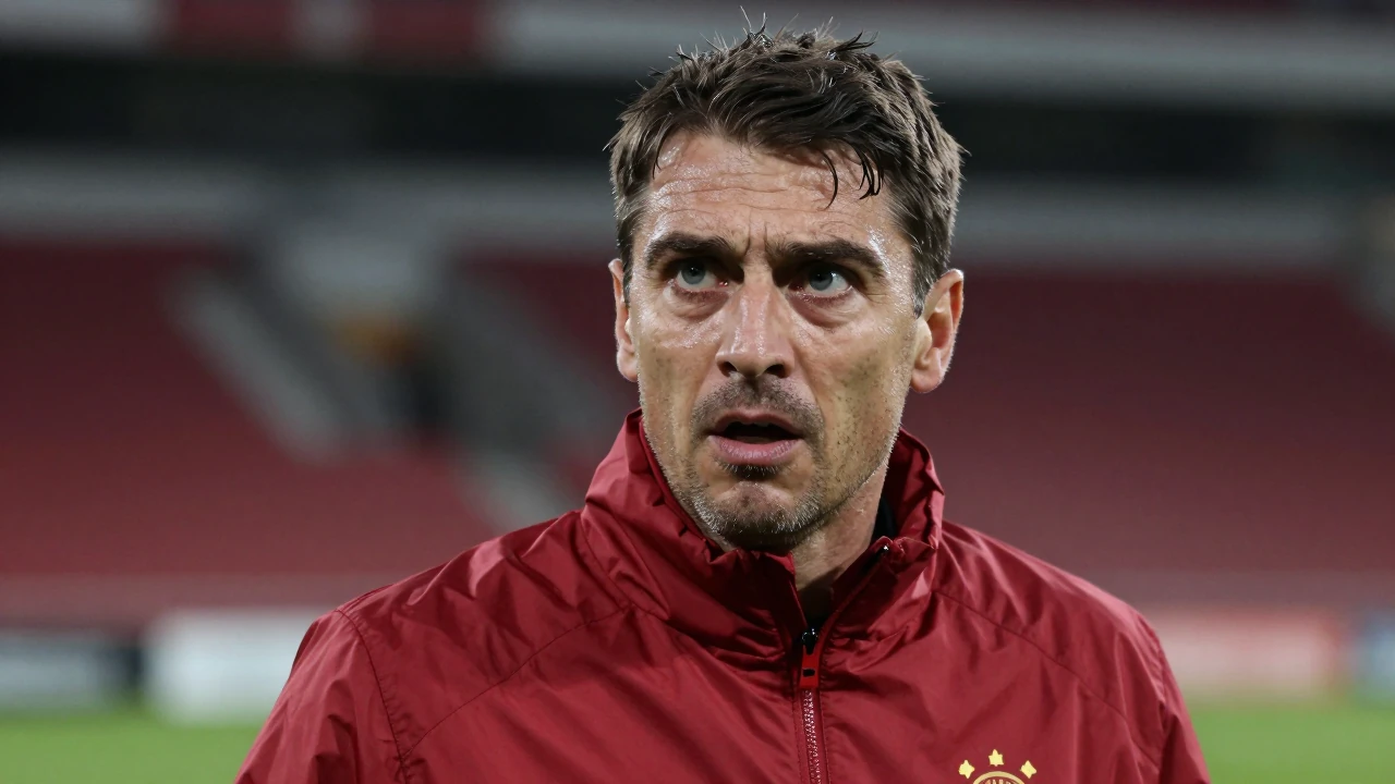 Ein Reuters-Foto zeigt Trainer Bo Svensson während des Bundesliga-Spiels von Mainz 05 gegen Union Berlin im Februar 2021...