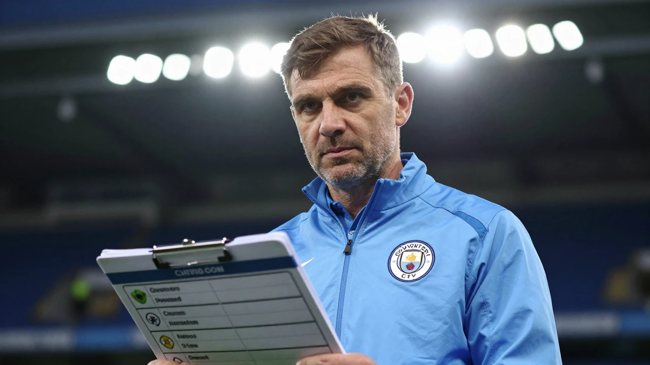 The Coventry City manager has confirmed his starting lineup for their Premier League match against Manchester City
