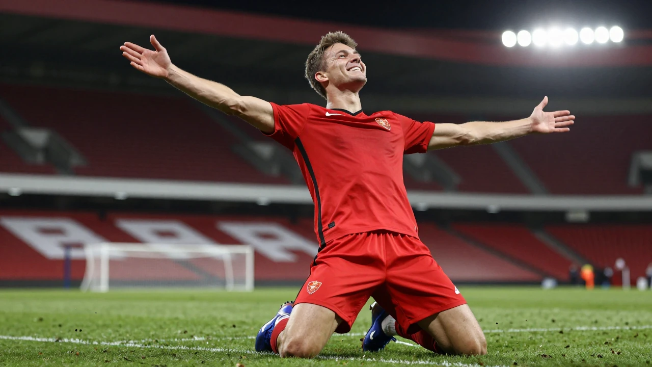 Brajan Gruda erzielte mit speziellen Schuhen von Lionel Messi das 1:0 gegen PSV und beendete nach 629 Tagen Leipzigs...