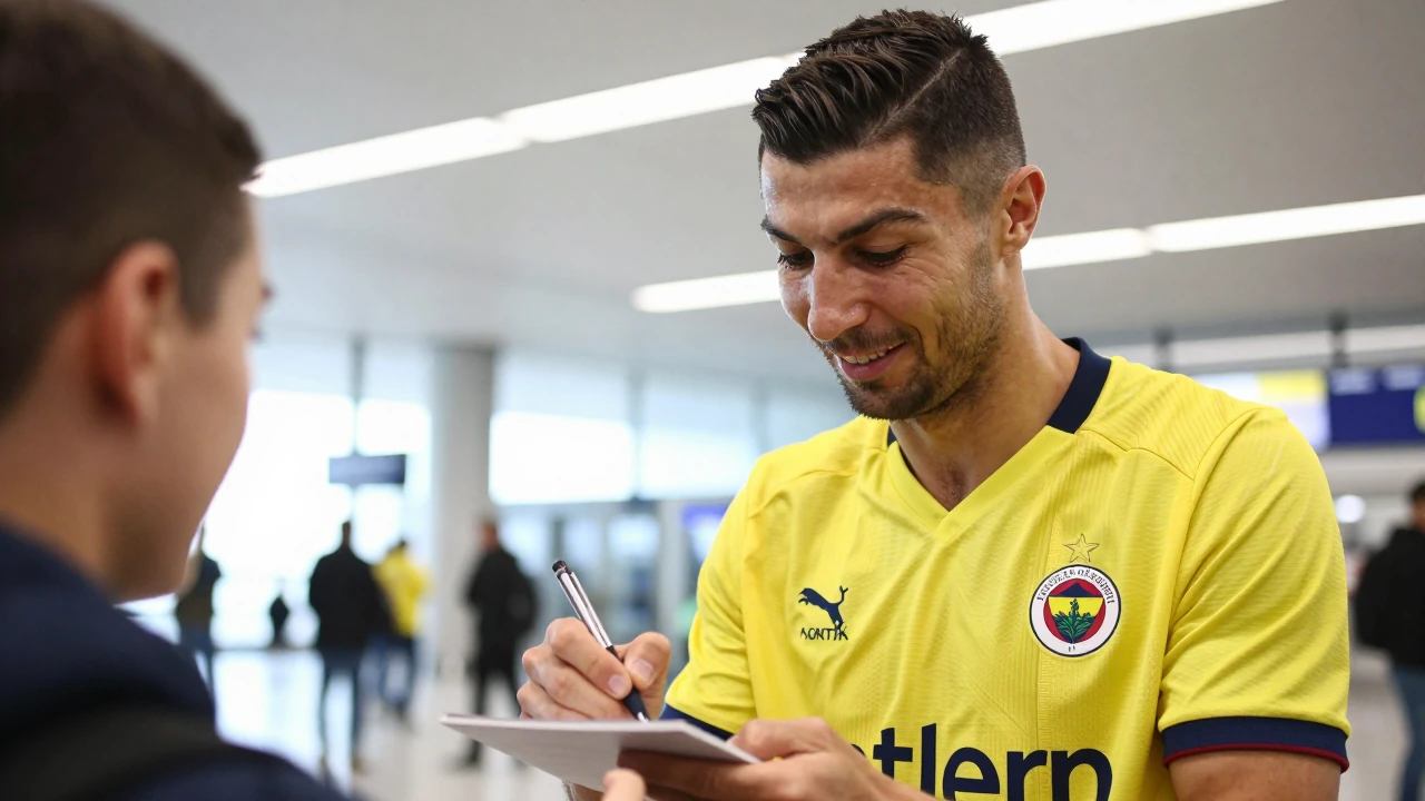 Fenerbahçe SK kafilesi, Samsunspor maçı öncesi Samsun Çarşamba Havalimanı'nda coşkulu taraftarlar tarafından karşılandı...