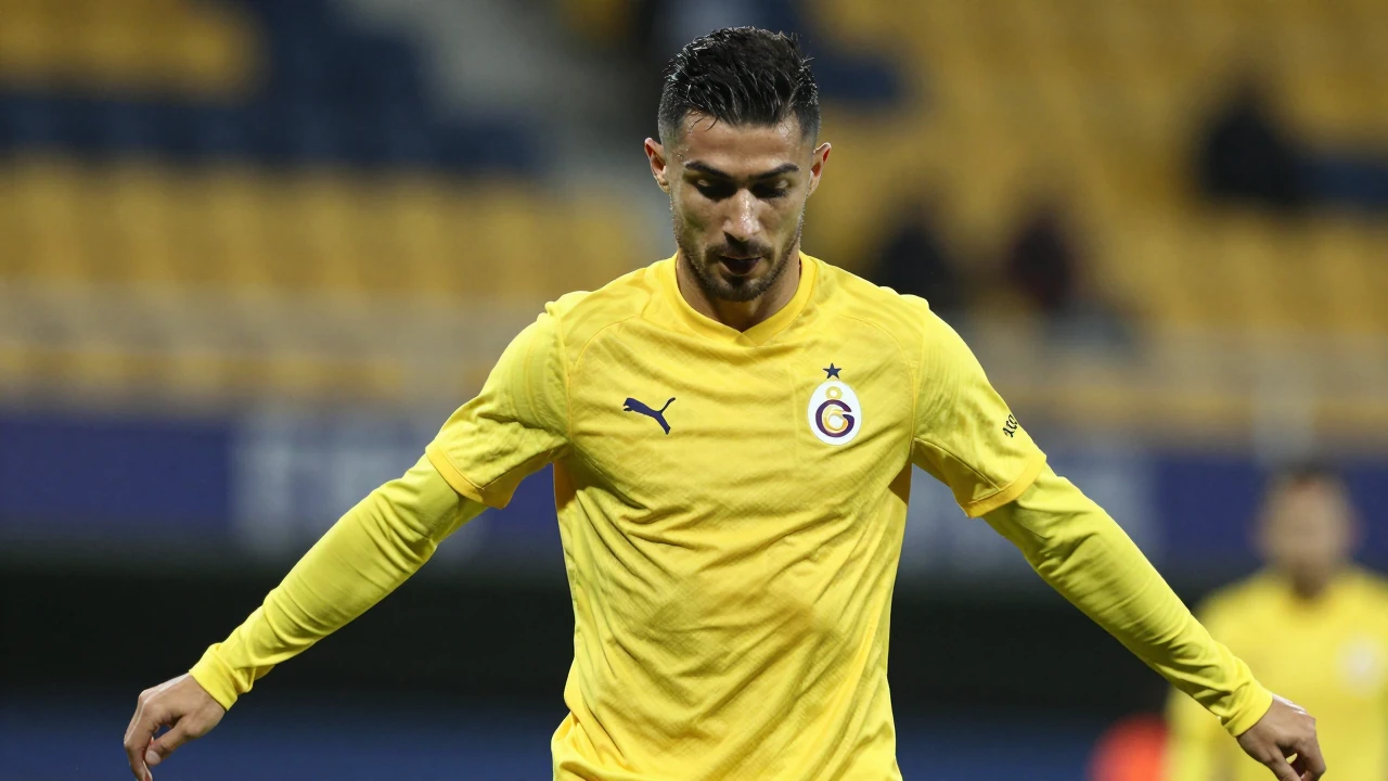 Galatasaray, Sporting CP karşılaşması öncesinde Lizbon'daki José Alvalade Stadı'nda son antrenmanını gerçekleştirdi