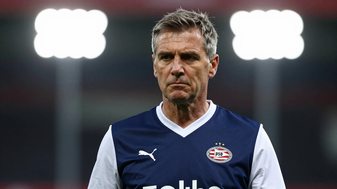 PSV Eindhoven coach Peter Bosz under pressure at the club, after a poor start to the season