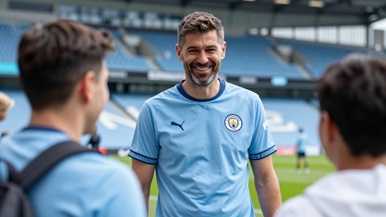 Manchester City fans in Hong Kong for the Hong Kong Football Festival, where the team played Inter Milan at Kai Tak...