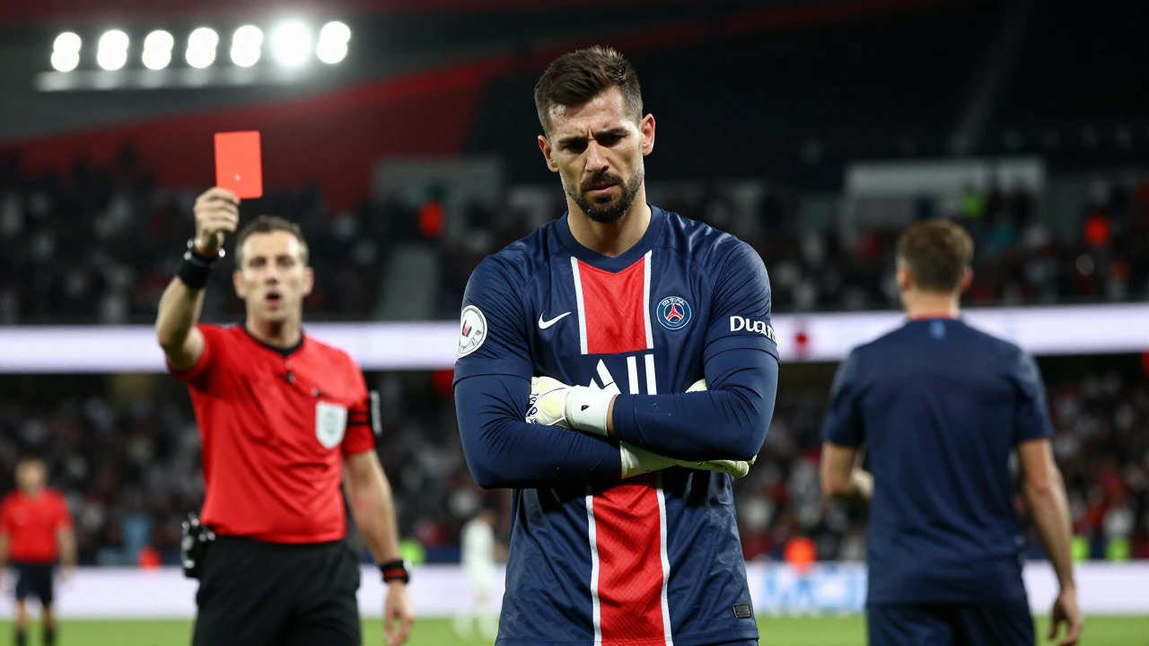 Lors du match Rennes-Paris Saint-Germain, 2-2, le gardien rennais Brice Samba a été pénalisé pour gain de temps