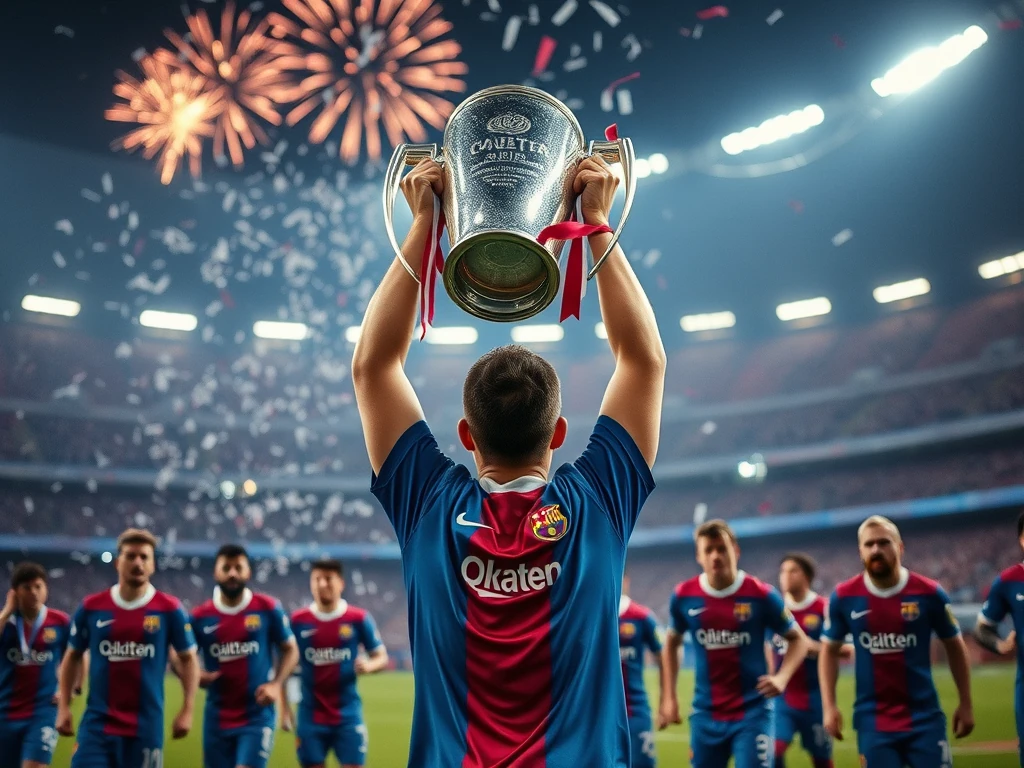 Barcelona Celebrates Second League Title at Camp Nou