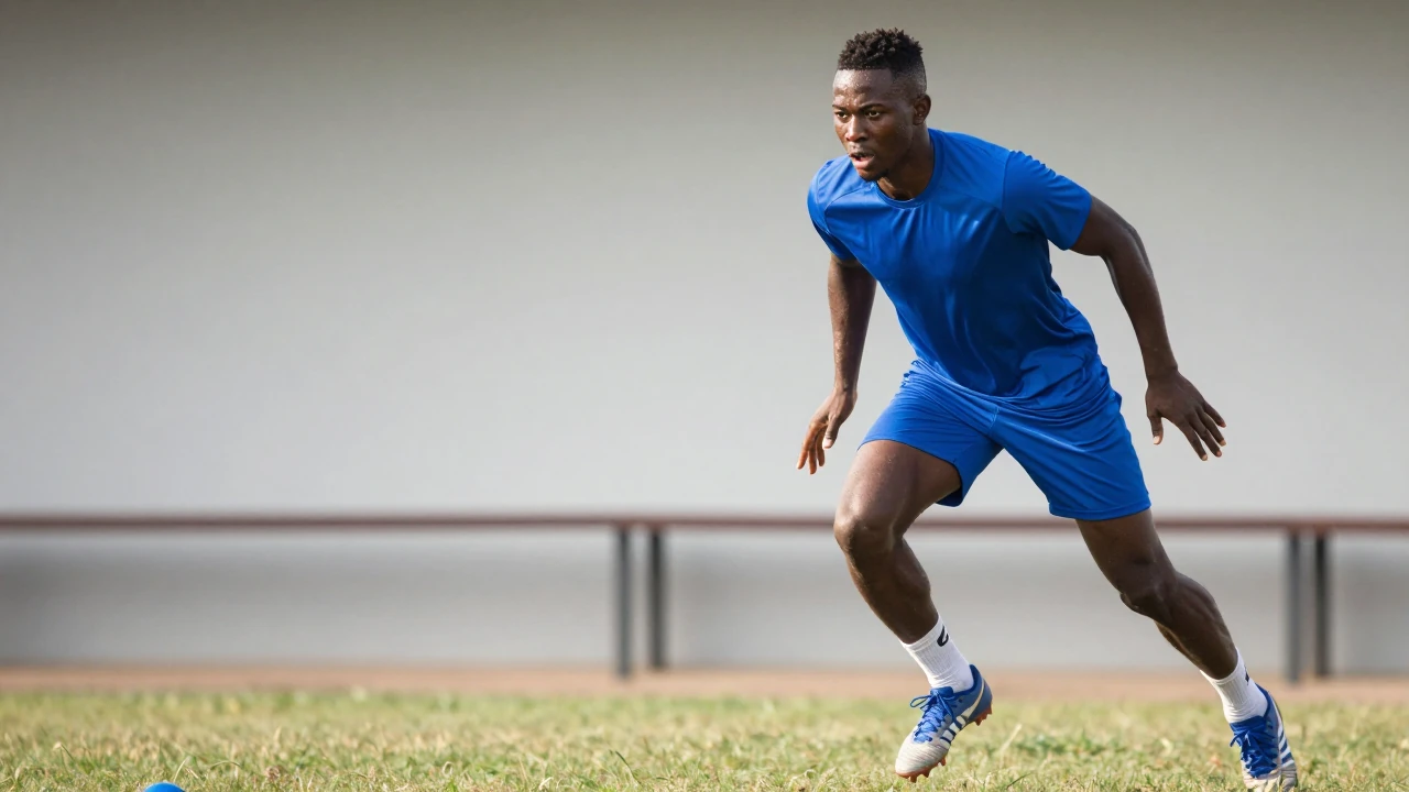 Den 17-årige nigerianske anfallaren Musa Olusegun Lasisi är på plats i Stockholm för att träna med både A-laget och PA19...