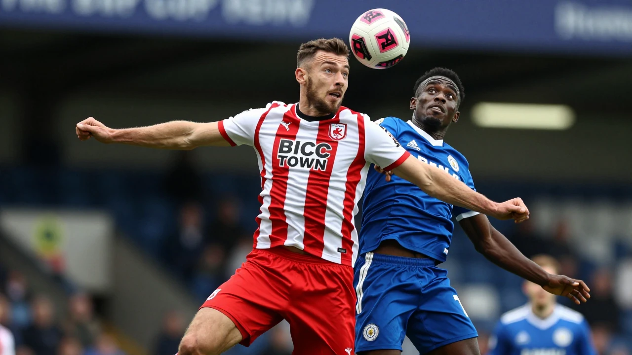 Northampton Town lost to Leicester City in the EFL Cup as Caleb Okoli's set-piece goal sealed the Foxes' victory