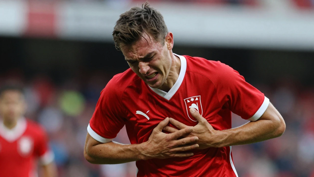 AFC Ajax defender Aaron Bouwman (19) is out of action for the foreseeable future after a heavy collision with PSV's Ruben...