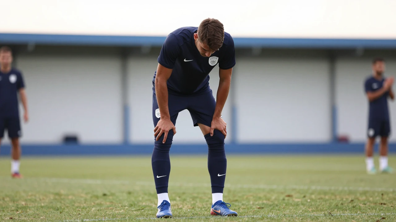 Falkirk will be without six first-team players for their Premiership match against Hearts at Falkirk Stadium on Tuesday...